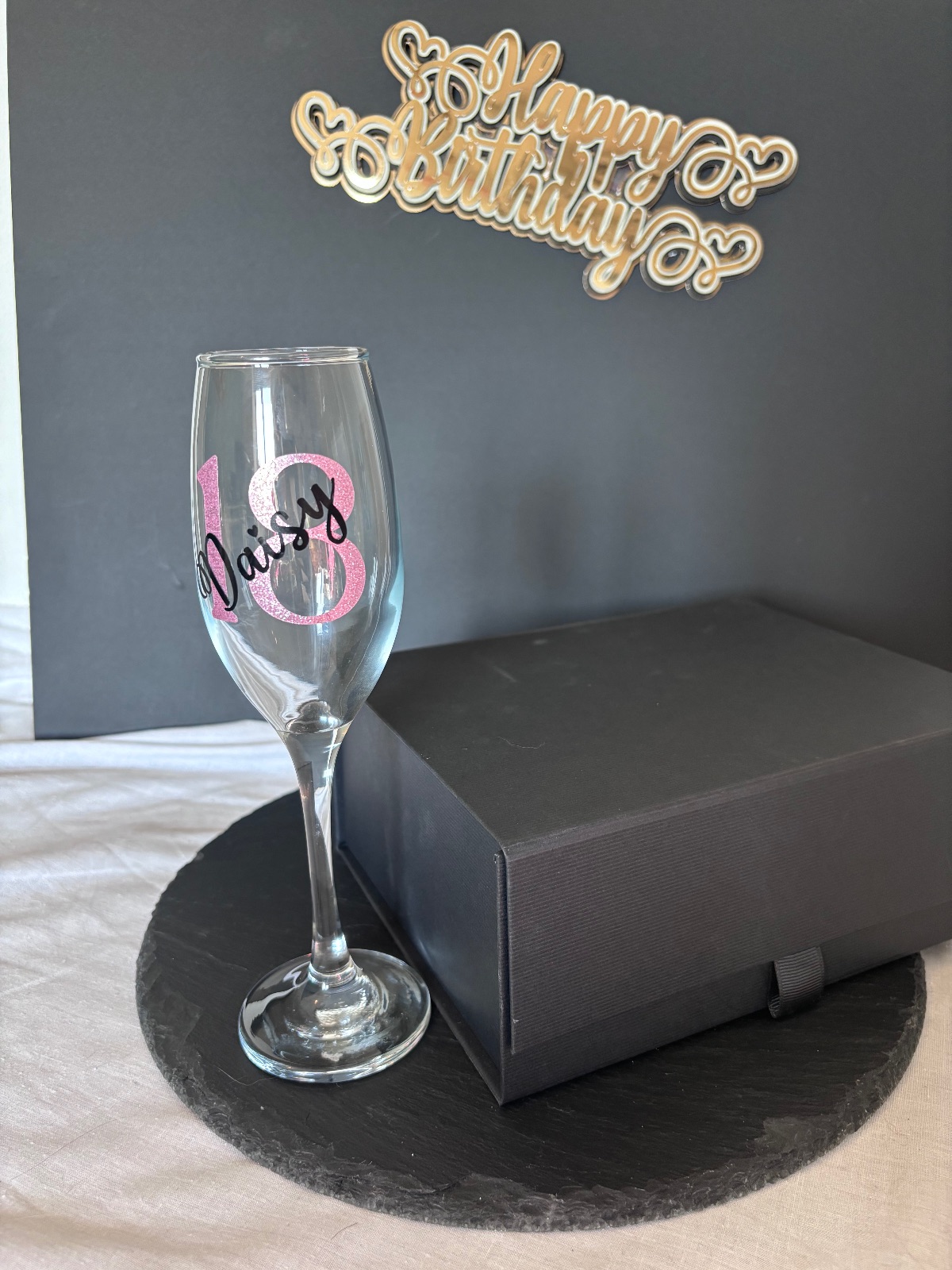 Personalised 18th Birthday Glass