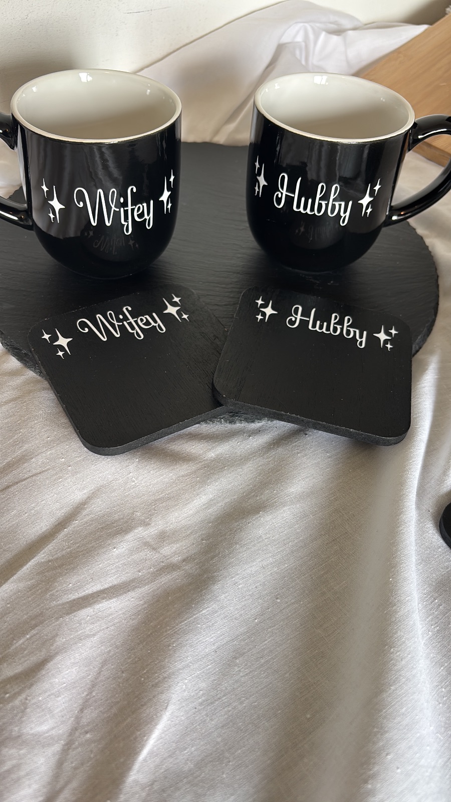 Personalised Couples Mug & Coaster Gift Set